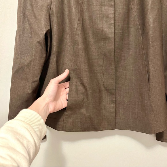 Jones NY Collection tan stretch blazer suit jacket - Picture 14 of 16